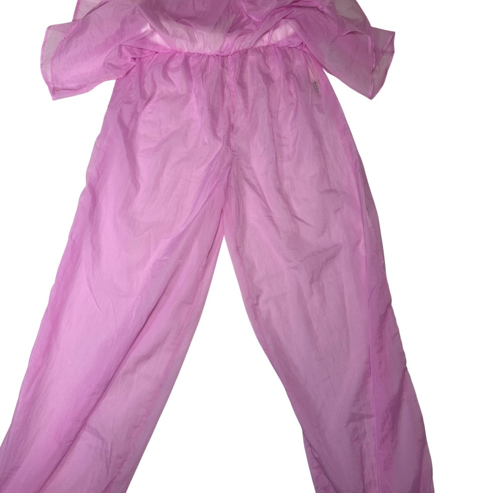FP Movement Free People Step On Pants Pink Skirted Sheer Nylon Small NWT - Picture 6 of 8